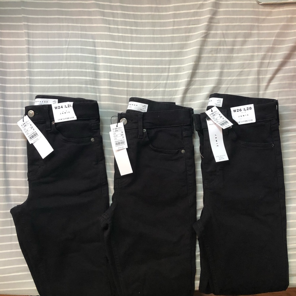 NEW Topshop Jamie High Waist Ankle Skinny Jeans